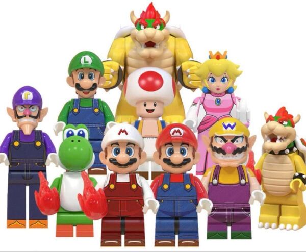 新品 レゴ互換 10体セット スーパーマリオブラザーズ ミニフィグ ミニフィギュア