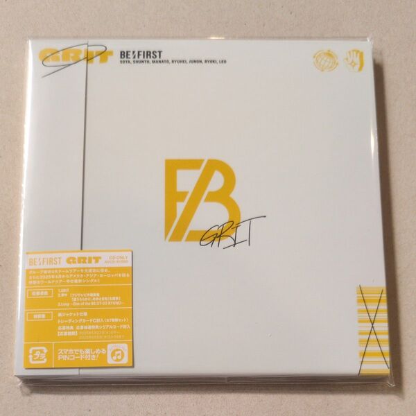 BE:FIRST GRIT CD 通常盤 スマプラ付き シリアル・トレカなし