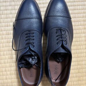 BOSS ストレートチップ レザーシューズ ネイビー