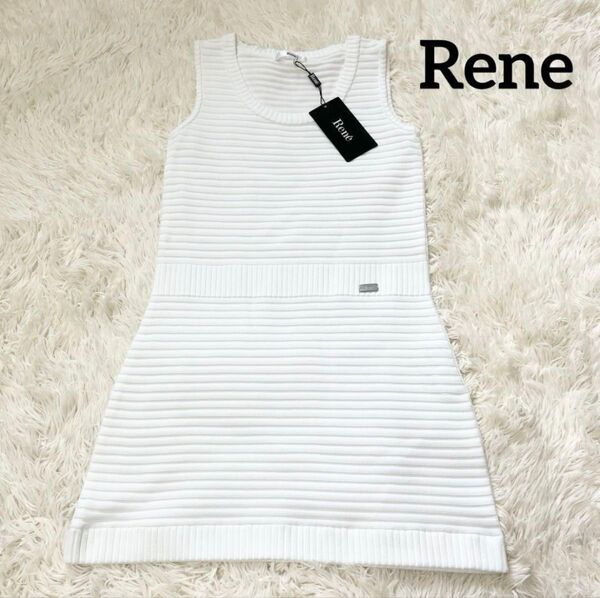 未使用 タグ付き Rene ルネ ノースリーブ ワンピース チュニック