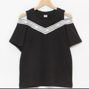 メゾピアノジュニア 肩あきリブTシャツ 160