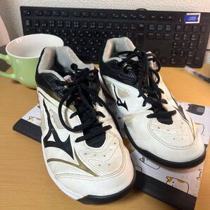 Mizuno バドミントンシューズ 白/黒 WAVEFANG SS 26.5cm