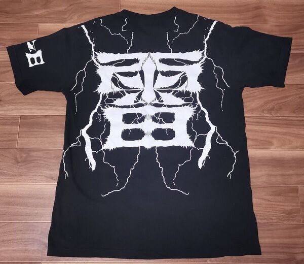 希少 RIZE オフィシャル Tシャツ 雷Tシャツ 雷図 バンド Tシャツ サイズXL