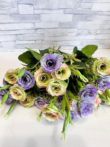 アーティフィシャルフラワー ブーケ 高級造花 薔薇 スプレー薔薇