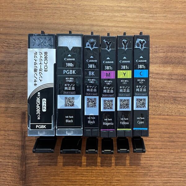 Canon BCI-381 / BCI-380 空インクカートリッジ 6本セット