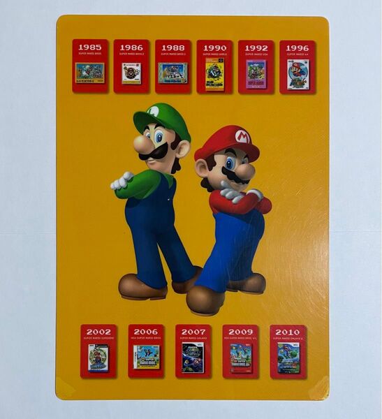 スーパーマリオブラザーズ 25周年記念グッズ 下敷き 平和堂オリジナル 2011年 非売品