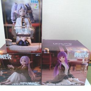 葬送のフリーレン Desktop Cute フィギュア フリーレン フェルン ルームウェア など 未開封 3点セット