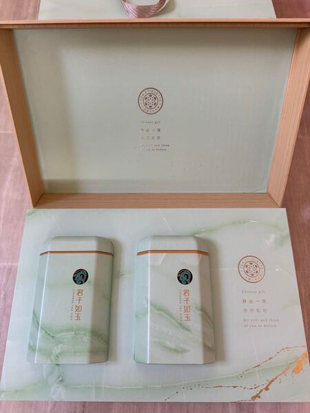 高級中国茶 2缶セット 碧螺春(へきらしゅん)蘇州産 化粧箱 ショッパー