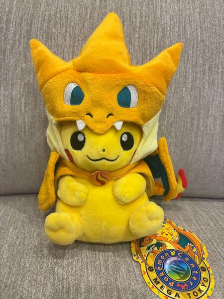 ポケモンセンターメガトウキョーのピカチュウ限定ver.メガリザードンYピカチュウ