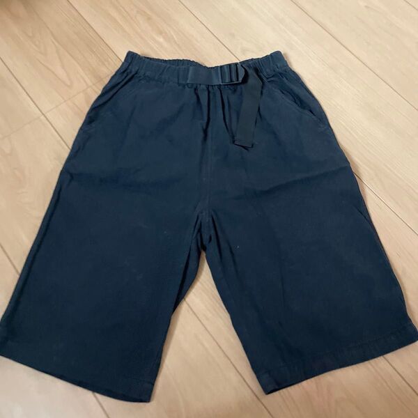ハーフパンツ ボーイズ 150センチ ブラック 綿100