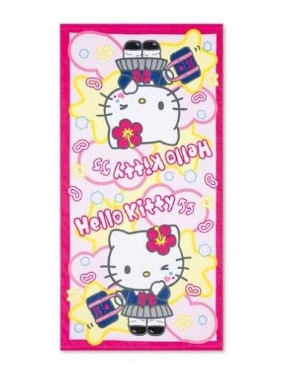 しまむら サンリオ ハローキティ コギャルキティ 平成ギャル バスタオル 新品タグ付き