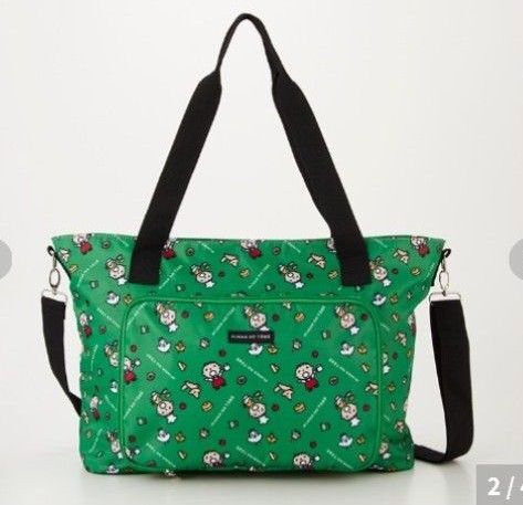 アベイル みんなのたあ坊 ポケッタブルトート トートバッグ グリーン 新品タグ付き