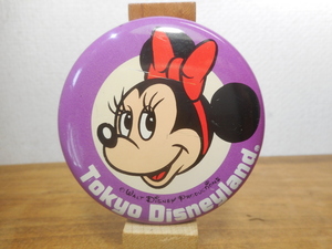  Tokyo Disney Land minnie Chan .. первый период Vintage жестяная банка значок Minnie Mouse 