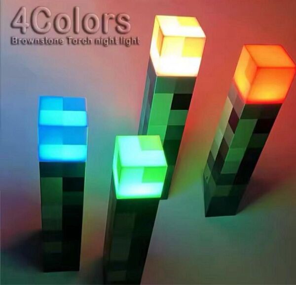 〜大人気〜 たいまつLEDライト マイクラ柄 マイクラ マインクラフト LED