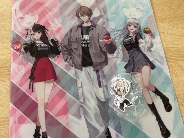 くら寿司 ビッくらポン! にざさんじ クリアファイル めじるしチャーム イブラヒム 非売品 A4クリアファイル