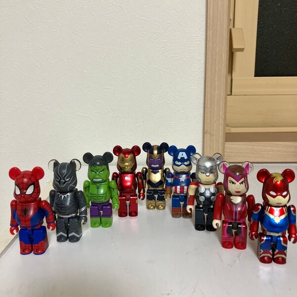 マーベル ベアブリック happyくじ 9体セット