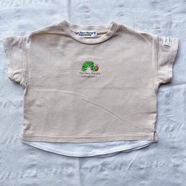 はらぺこあおむし刺繍Tシャツ 80