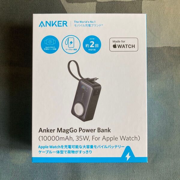 【新品】Anker MagGo Power Bank 10000mAh, 35W, For Apple Watch