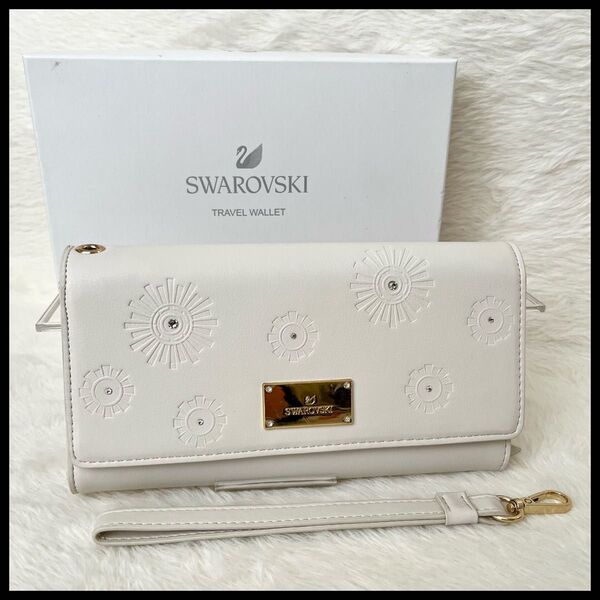 【未使用】SWAROVSKI スワロフスキー トラベルウォレット 長財布