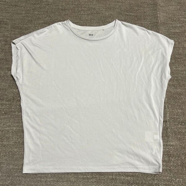 ユニクロ カットソー Tシャツ ライトグレー Sサイズ