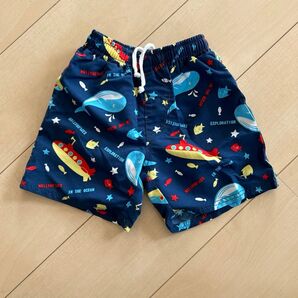男の子 海水パンツ 男の子用水着 95cm クジラ柄