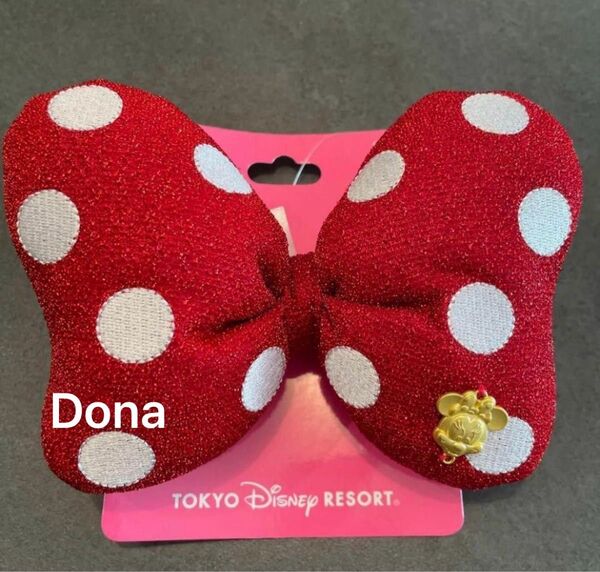 ディズニー ミニー リボン ヘアゴム ドット 大