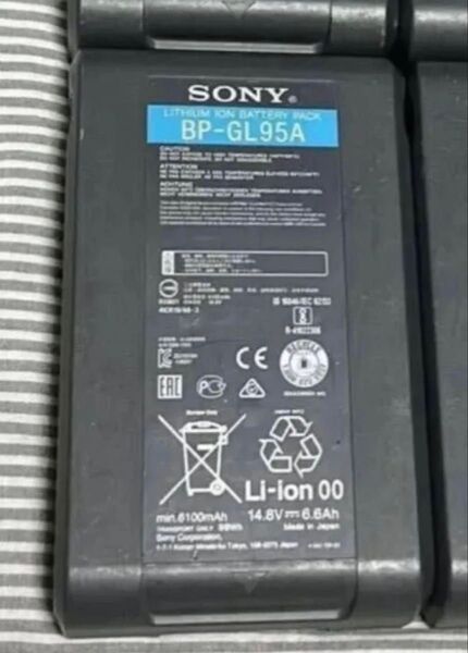 リチウムイオンバッテリーパック BP-GL95A SONY LITHIUM ION BATTERY PACK ×1本