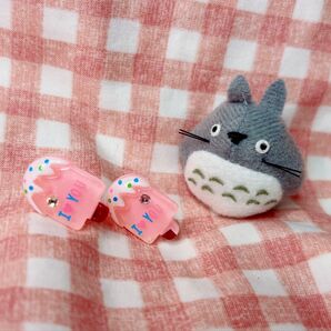 スイーツピアス アイスクリーム キラキラ付 樹脂ピアス