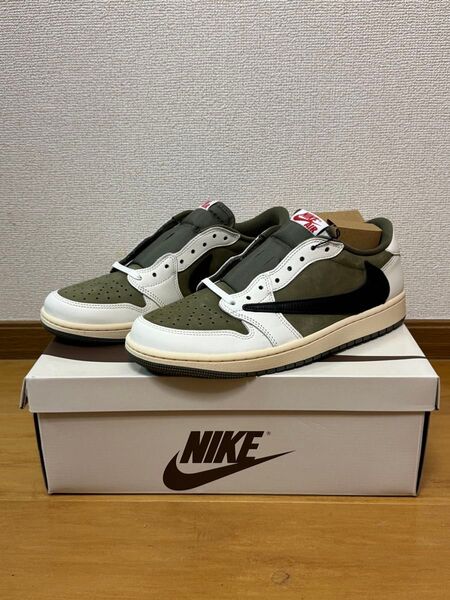 Travis Scott × Nike Air Jordan 1 Low OG SP "Reverse Olive" トラヴィス