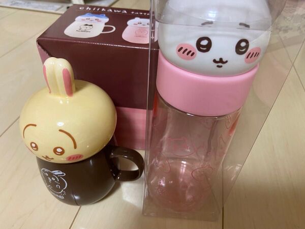 ちいかわチルタイム蓋付きマグカップうさぎ&お顔マイボトル ちいかわセット