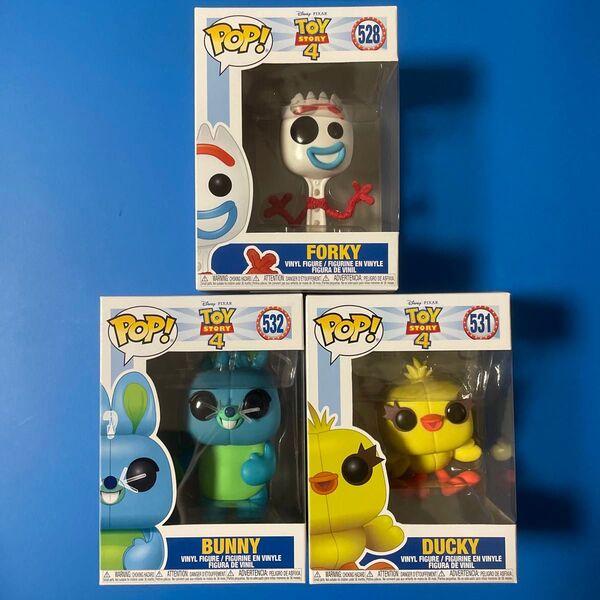 トイストーリー4 ダッキー バニー フォーキー ファンコポップ フィギュア POP Funko