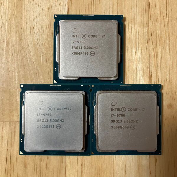 CPU intel core i7 9700 3個セット