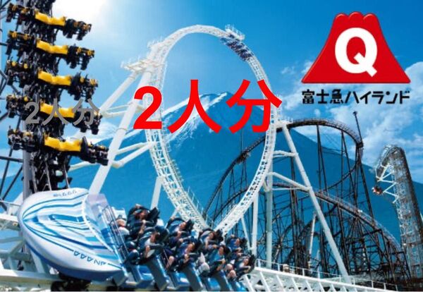富士急ハイランド フリーパス 引換券 2枚分
