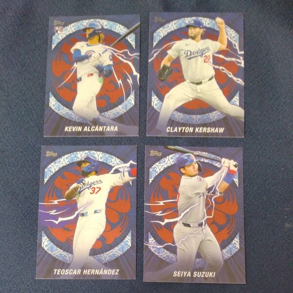 Topps MLB-SERIES 1 2025 MLB TOKYO SERIES WTD- 5,7,8,1, 0枚 4枚セット
