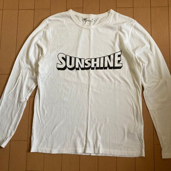 セブンデイズサンデイ ロゴプリントTシャツ ホワイト メンズM 長袖