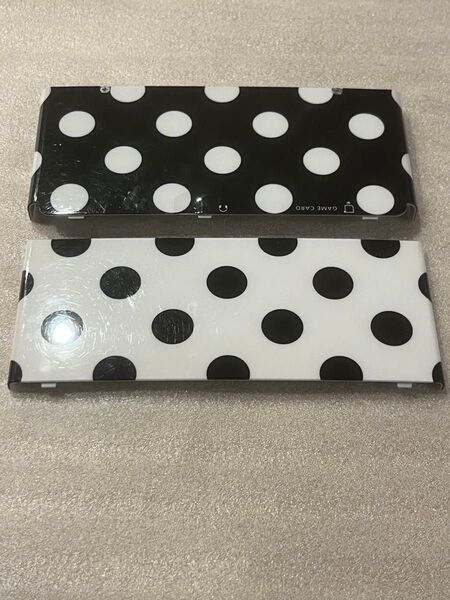 New ニンテンドー Nintendo3DS用着せ替えプレートドットモノクロ柄 任天堂