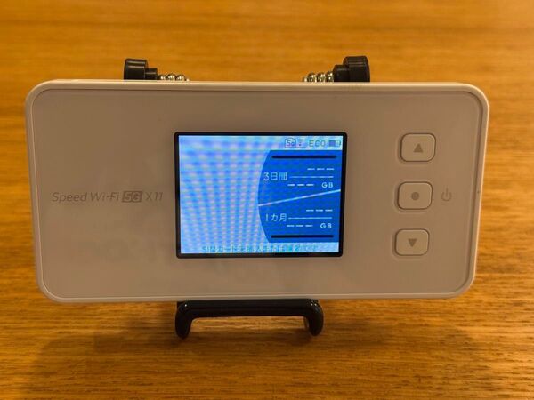 美品【Speed Wi-Fi 5G X11 NAR01】NEC/ホワイト/モバイル wi-fi ルーター/中古品