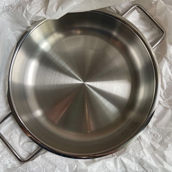 新品未使用 フィスラー (Fissler) サーブパン 両手鍋 28cm ピュア コレクション