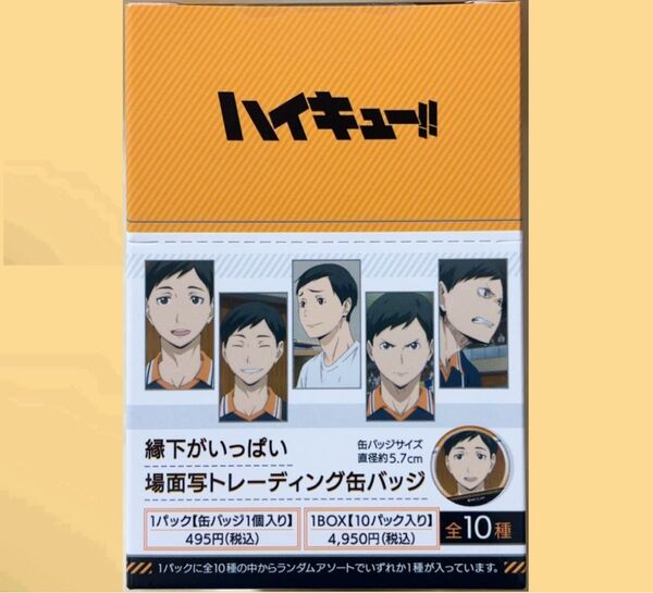 ハイキュー!! 縁下がいっぱい場面写トレーディング缶バッジ 1BOX