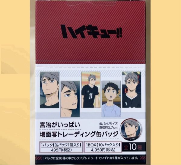 ハイキュー!! 宮治がいっぱい場面写トレーディング缶バッジ 1BOX