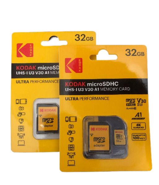 新品未開封 kodak microSDカード32GB高速2点セット
