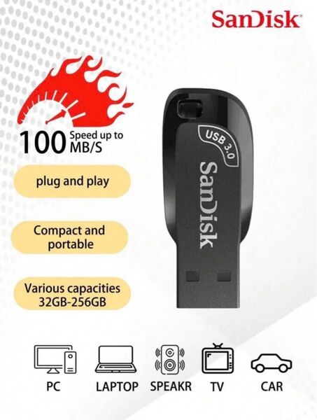 新品未開封 Sandisk USBメモリ256gb高速