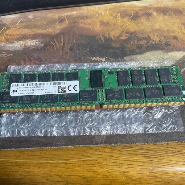 メモリ サーバーパソコン用 Micron 32GB PC4-2400T-R MTA36ASF4G72PZ-2G3D1QG ECC