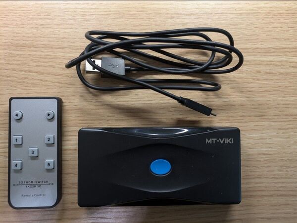 HDMI切り替え器 5入力1出力 4K@60Hz HDMI切替器HDMIセレクター リモコン付き 1080P 動作確認済 C