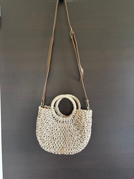 カゴバック ショルダーバック 夏 ショルダーバッグ ベージュ bag かごバッグ