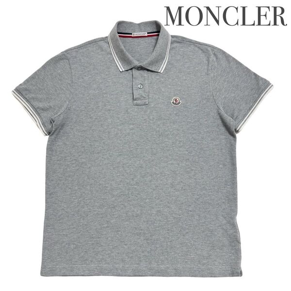 MONCLER 半袖 ポロシャツ トップス 表記サイズ M 洋服 グレー メンズ