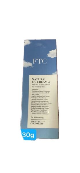 未開封 FTC ナチュラル UV クリーム X TEN 日焼け止めクリームSPF50+ PA++++ 30g¥5720君島十和子