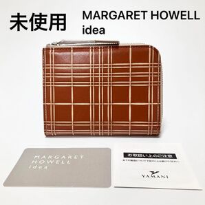 Z496 未使用 MARGARET HOWELL idea フラグメントケース ミニ財布 財布 レディース 本革 レザー 小銭入れ