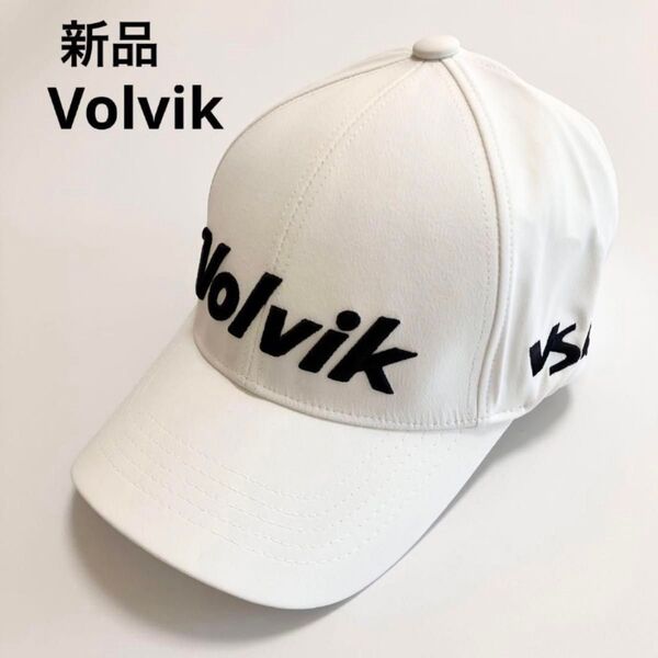 M398 未使用 ボルビック Volvik キャップ 帽子 ゴルフ ゴルフウェア フリーサイズ ホワイト メンズ レディース