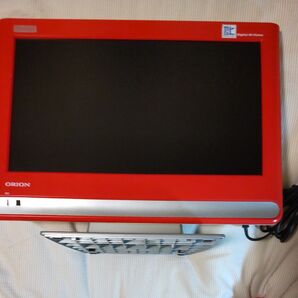 オリオン液晶テレビ 16型 レッド 動作確認済み